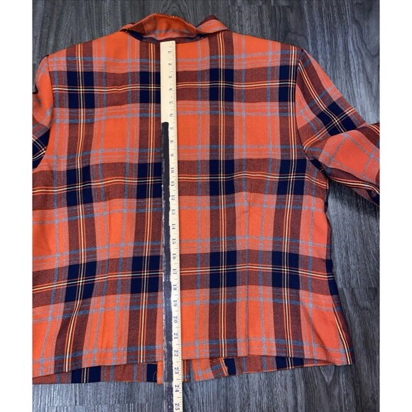 Sag Harbor Blanket Fringe Skirt Sz 16 & Crop Jacket Red Plaid - Picture 13 of 16